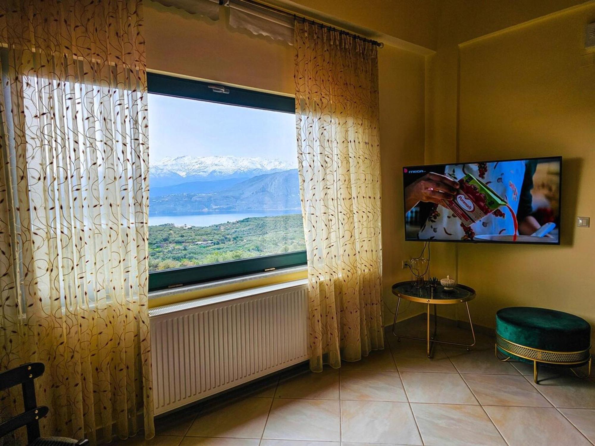 Villa Aitheras With Sea Views And Garden Sternai Экстерьер фото