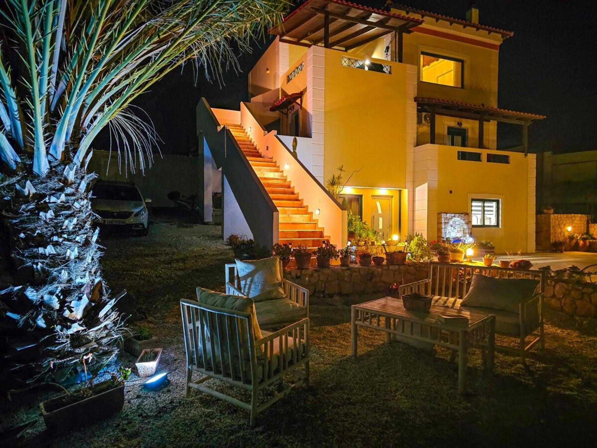 Villa Aitheras With Sea Views And Garden Sternai Экстерьер фото